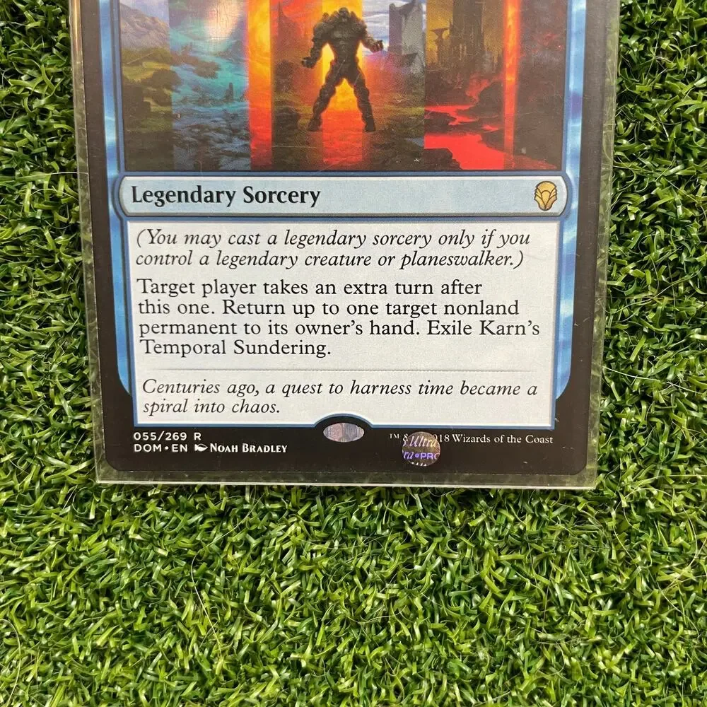 MTG Karn's Temporal Sundering Dominaria Rare Extra Turn Blue Sorcery NM